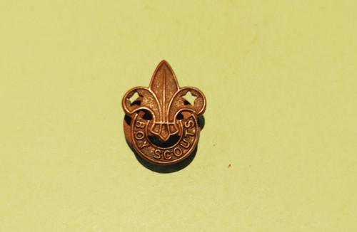 Vintage boy scout brass enamel - scout, brass-enamel