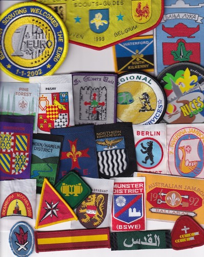 Boy scout overseas badges - x, 25