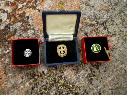 Vintage silver boy scouts - silver,